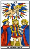tarot de marsella Los Enamorados